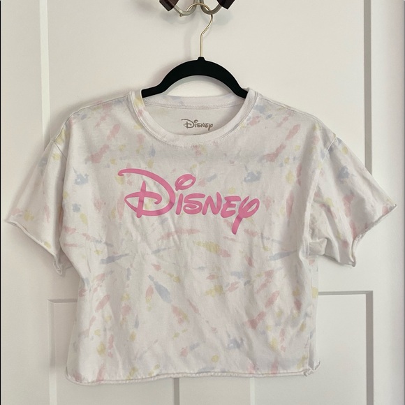 Disney Other - Disney Tie Dyed Cropped-Style T Shirt XS